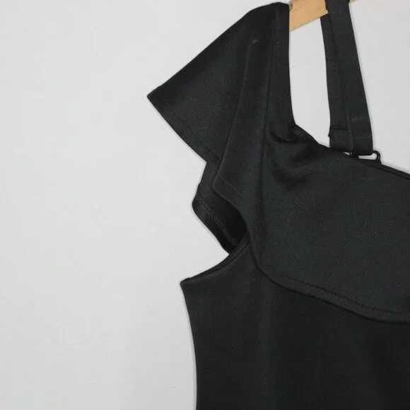 NWT Lane Bryant Off Shoulder Dress Black Scuba Plus Size 22 H10674 - Picture 9 of 12